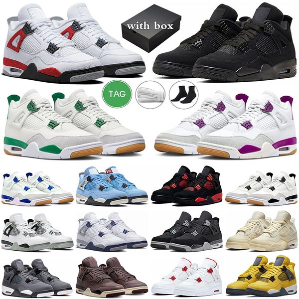 with box 4 basketball shoes men women jumpman 4s pine green black cat purple sapphire red cement white cement cactus jack tour yellow mens t
with box 4 basketball shoes men women jumpman 4s pine green black cat purple sapphire red cement white cement cactus jack tour yellow mens t