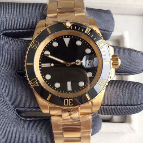 new men's watch 40mm two tone k gold color ceramic bezel case glide lock flod clasp stainless steel black designer wristwatches, Slivery;brown
new men's watch 40mm two tone k gold color ceramic bezel case glide lock flod clasp stainless steel black designer wristwatches, Slivery;brown