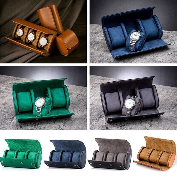 watch boxes cases 123 slot travel storage box portable vintage roll display case 230509, Black;blue
watch boxes cases 123 slot travel storage box portable vintage roll display case 230509, Black;blue