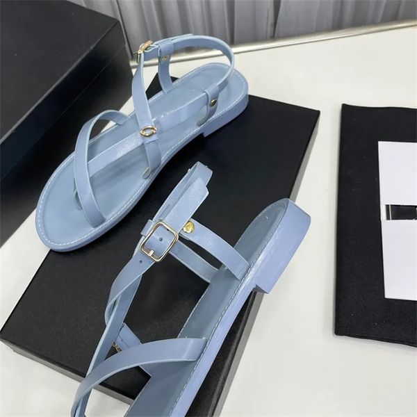 womens sandals leather flip-flops round head vintage pearl hardware buckle slipper slides classic designer women beach shoes, Black
womens sandals leather flip-flops round head vintage pearl hardware buckle slipper slides classic designer women beach shoes, Black