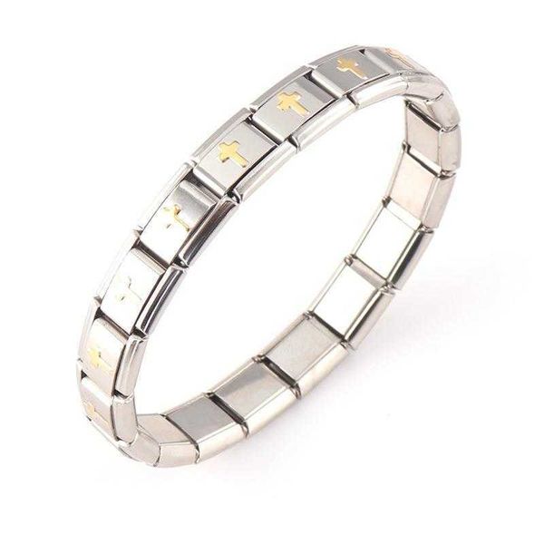 stainless steel bracelet classic creative vacuum gold plated cross adjustable stretch, Golden;silver
stainless steel bracelet classic creative vacuum gold plated cross adjustable stretch, Golden;silver