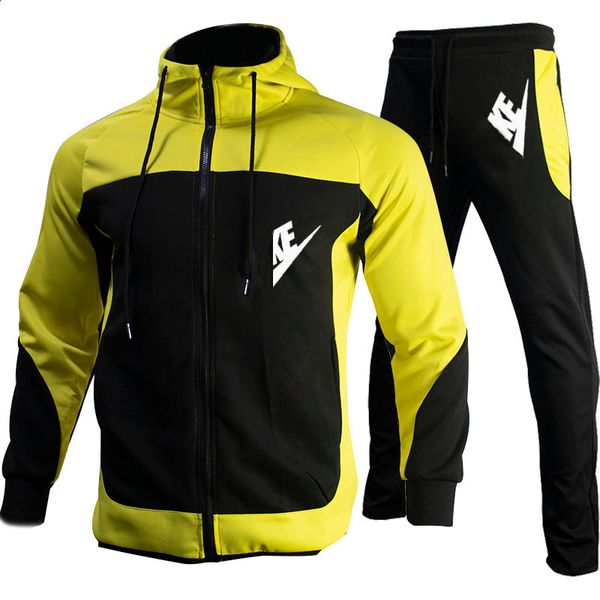 men tracksuits designer hooded logo print casual fashion streetwear sweatshirt splicing color hoodie long sleeve coat and pants casual two-p, Gray
men tracksuits designer hooded logo print casual fashion streetwear sweatshirt splicing color hoodie long sleeve coat and pants casual two-p, Gray
