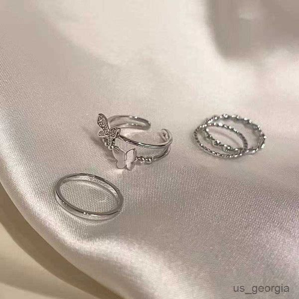 band rings trendy butterfly metal rings set for women girls party jewelry gifts fashion accessories buckle female index finger ring, Silver
band rings trendy butterfly metal rings set for women girls party jewelry gifts fashion accessories buckle female index finger ring, Silver