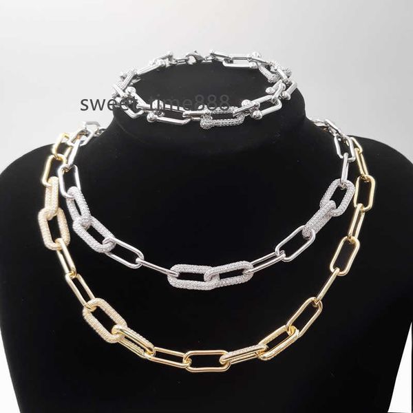 stainless steel cubic zircon setting u shape paperclip link chain necklace for gifts, Silver
stainless steel cubic zircon setting u shape paperclip link chain necklace for gifts, Silver