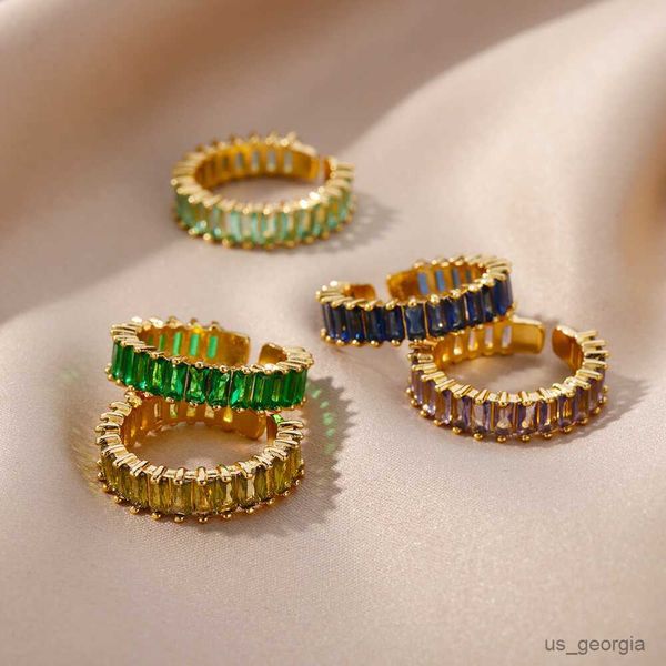 band rings gold plated cubic rings for women adjustable open shiny crystal zircon eternity wedding band ring mujer, Silver
band rings gold plated cubic rings for women adjustable open shiny crystal zircon eternity wedding band ring mujer, Silver