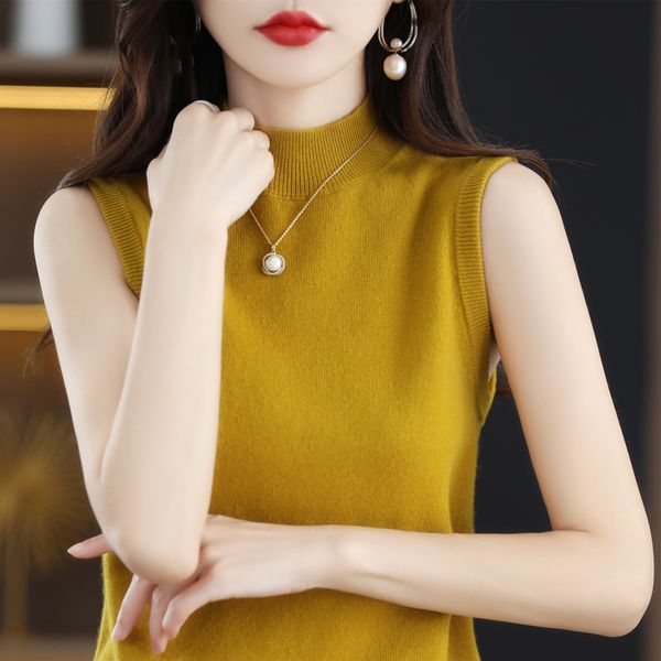 women's tanks camis style comfortable temperament half high neck vest women's solid color pullover sleeveless short sleeve t-shirt, White
women's tanks camis style comfortable temperament half high neck vest women's solid color pullover sleeveless short sleeve t-shirt, White