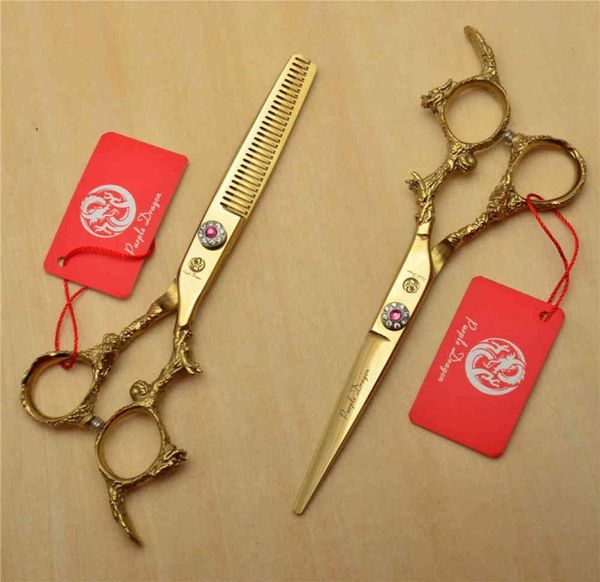 2pcs 6039039 175cm golden 440c professional human hair scissors hairdressing cutting thinning shears dragon carving z90055919193
2pcs 6039039 175cm golden 440c professional human hair scissors hairdressing cutting thinning shears dragon carving z90055919193