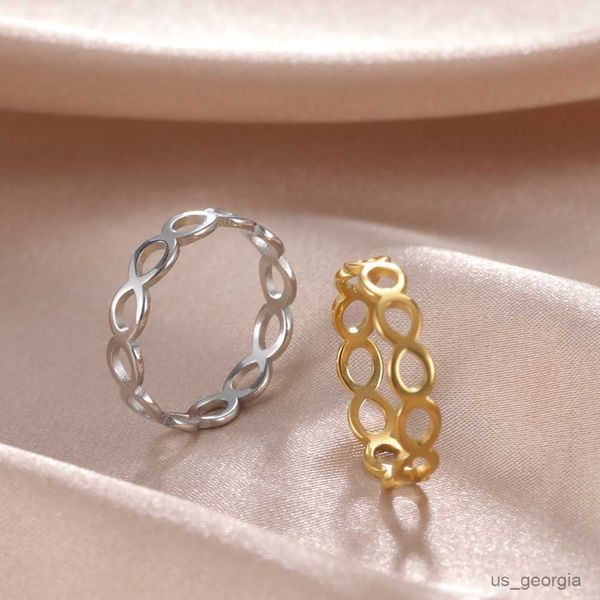 band rings skyrim gold color hollow infinity rings for women stainless steel engagement minimalist geometric rings couple jewelry, Silver
band rings skyrim gold color hollow infinity rings for women stainless steel engagement minimalist geometric rings couple jewelry, Silver