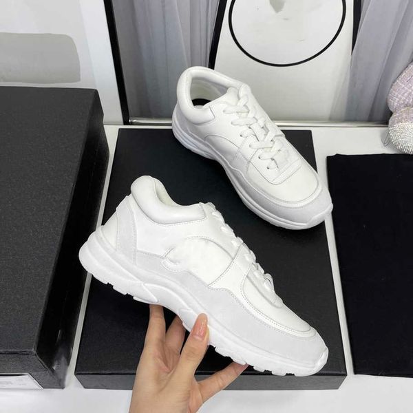 Image of Tennis Shoes 7a Best Quality Designer Running Channel Sneakers Women Luxury Lace-up Sports Shoe Casual Trainerswhite Classic Sneaker Woman Ccity Dfcvcx