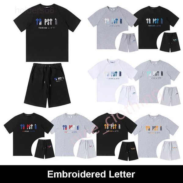 ens designer trapstar t shirt and shorts womens luxury brand tracksuit fashion embroidered short sleeves summer crew neck clothes clothing s, White;black
ens designer trapstar t shirt and shorts womens luxury brand tracksuit fashion embroidered short sleeves summer crew neck clothes clothing s, White;black