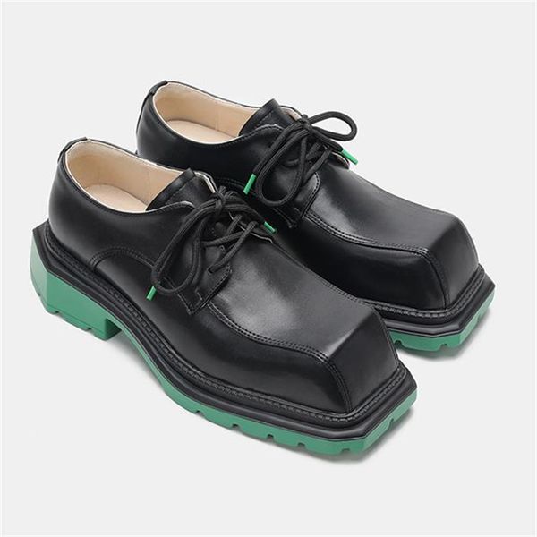 men lace up derby shoes vintage casual men women leather dress shoes male square toe formal shoes fashion oxfords, Black
men lace up derby shoes vintage casual men women leather dress shoes male square toe formal shoes fashion oxfords, Black