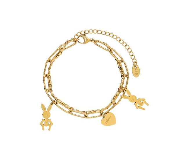 funny bunnies bracelet animal bracelets 18k gold plated stainless steel suitable for everyday wear2616593, Golden;silver
funny bunnies bracelet animal bracelets 18k gold plated stainless steel suitable for everyday wear2616593, Golden;silver