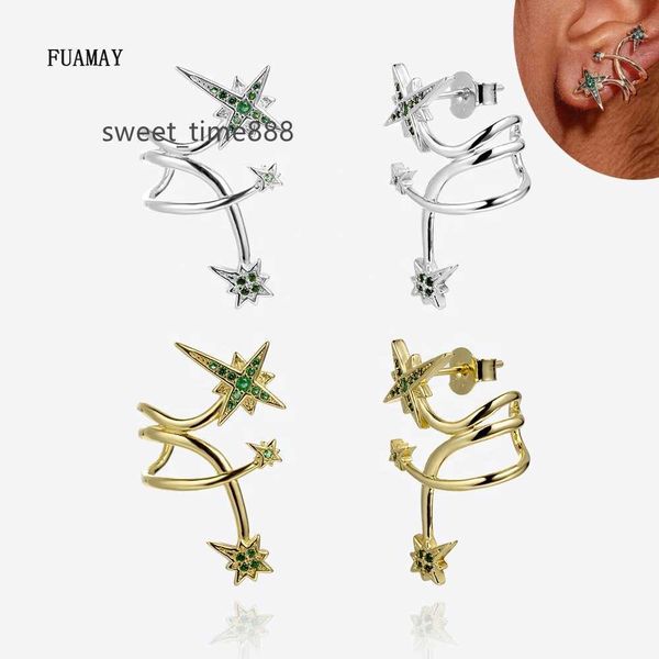 fuamay bali silver earrings aaa cubic zircon green cz zircon circle stud earrings with star charm, Golden
fuamay bali silver earrings aaa cubic zircon green cz zircon circle stud earrings with star charm, Golden