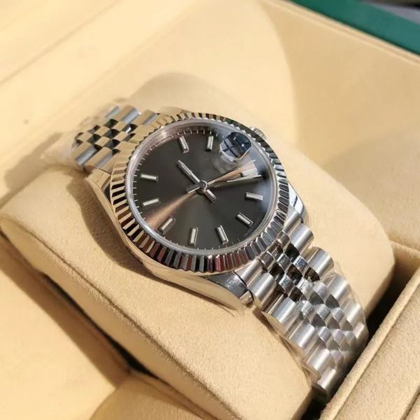 fashion mens watch 41mm datejust automatic mechanical movement men's watches grey dial stainless steel strap sports, Slivery;brown
fashion mens watch 41mm datejust automatic mechanical movement men's watches grey dial stainless steel strap sports, Slivery;brown