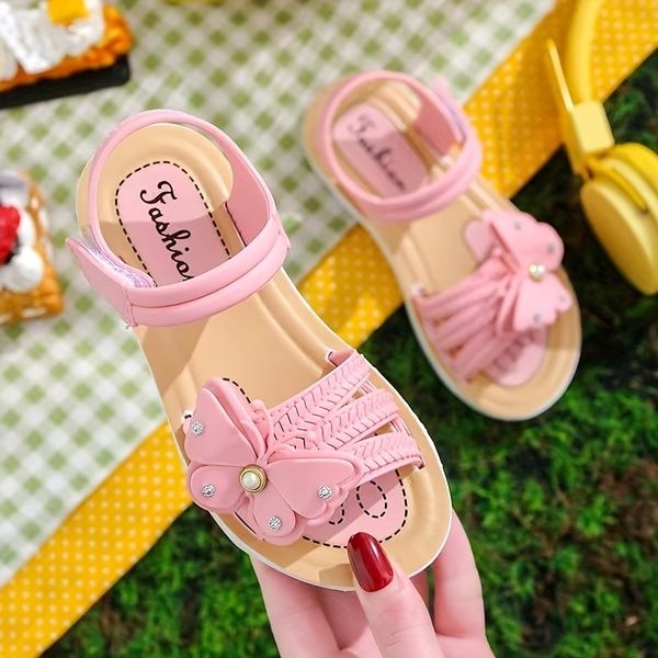 slipper girls cute butterfly sandals wear-resistant non-slip comfy kids casual walking slippers with buckles for girls dress party 230510, Black;grey
slipper girls cute butterfly sandals wear-resistant non-slip comfy kids casual walking slippers with buckles for girls dress party 230510, Black;grey