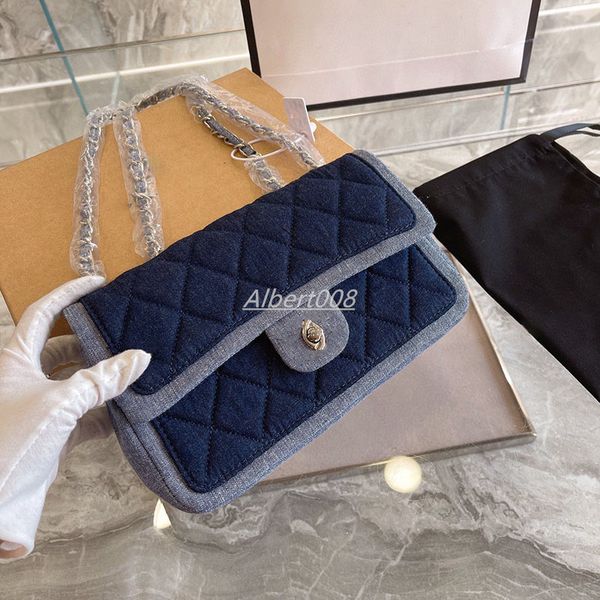 channel cf handbag flap blue denim bag silver tone ruthenium finish metal thick chain gabrielle classic quilted 25cm
channel cf handbag flap blue denim bag silver tone ruthenium finish metal thick chain gabrielle classic quilted 25cm