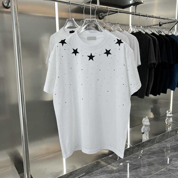 men's t-shirt new designer europe and the united states size star printing pentagram drill trend fashion round neck short-sleeved cotto, White;black
men's t-shirt new designer europe and the united states size star printing pentagram drill trend fashion round neck short-sleeved cotto, White;black