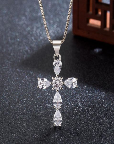 crystal cross stone 925 sterling silver pendant chain necklace women jewellery5183998
crystal cross stone 925 sterling silver pendant chain necklace women jewellery5183998
