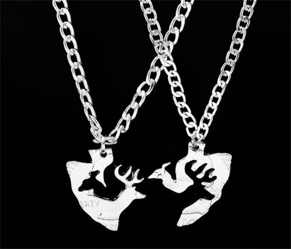 buck and doe couples puzzle necklace set interlocking coin love pendant friends necklaces5151194, Silver
buck and doe couples puzzle necklace set interlocking coin love pendant friends necklaces5151194, Silver