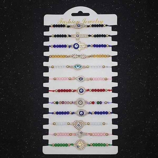 alloy crystal drop strand oil beaded devils eye woven bracelet womens fashion 12 bracelets, Black
alloy crystal drop strand oil beaded devils eye woven bracelet womens fashion 12 bracelets, Black