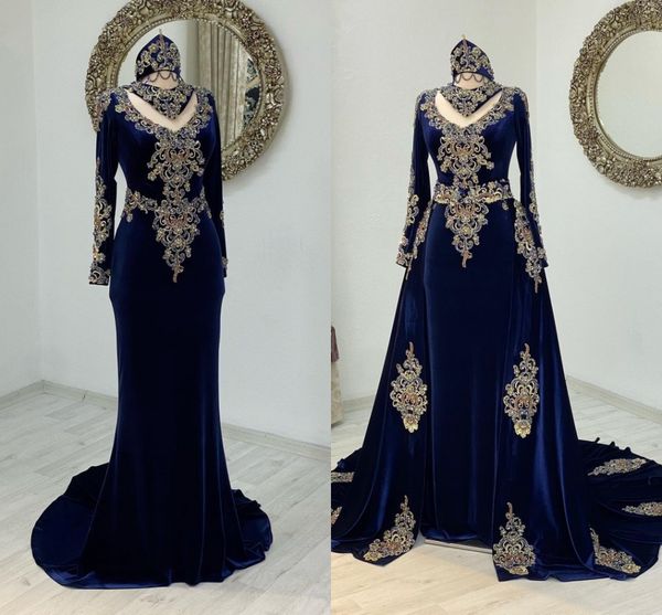 navy blue velvet caftan evening dresses long sleeve beading applique kaftan arabic ramadan prom dress with detachable train, Black;red
navy blue velvet caftan evening dresses long sleeve beading applique kaftan arabic ramadan prom dress with detachable train, Black;red