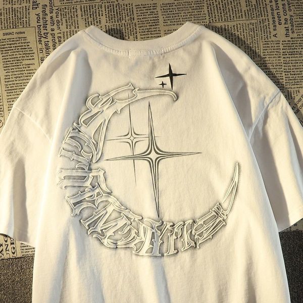 women s t shirt kaus lengan pendek pria dan wanita pakaian pasangan katun longgar ukuran besar musim panas amerika vintage kreatif huruf bin, White
women s t shirt kaus lengan pendek pria dan wanita pakaian pasangan katun longgar ukuran besar musim panas amerika vintage kreatif huruf bin, White