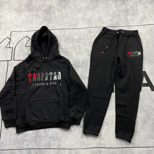 men's tracksuits men women color flocking hoodie sweatshirt suit trapstar fleece set hoody clothing sweat trapstar, Gray
men's tracksuits men women color flocking hoodie sweatshirt suit trapstar fleece set hoody clothing sweat trapstar, Gray