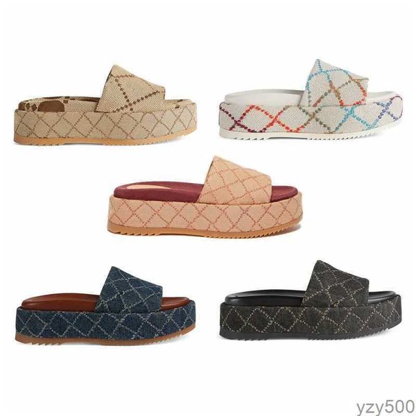 2023 womens fashion slippers 55mm platform sandals canvas wedges with box and dust bag jackdhstore, Black
2023 womens fashion slippers 55mm platform sandals canvas wedges with box and dust bag jackdhstore, Black