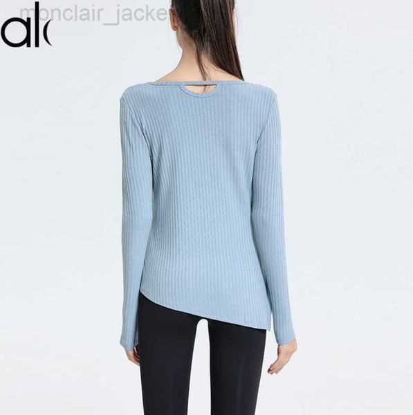 desginer alo yoga ribbed breathable quick drying strap sports long sleeved t-shirt women's fitness running spring and autumn styles 23s, White
desginer alo yoga ribbed breathable quick drying strap sports long sleeved t-shirt women's fitness running spring and autumn styles 23s, White