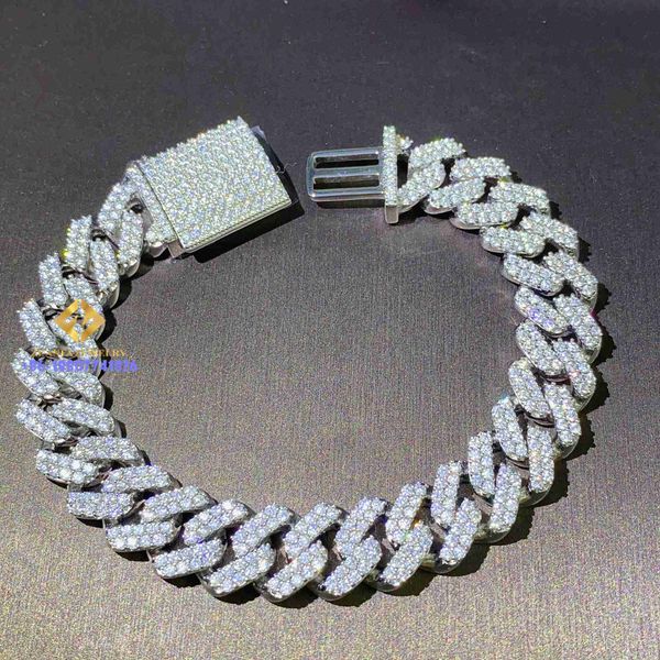 low factory price iced out hip hop moissanite cuban bracelet diamond mens cuban link cuban chain bracelet, Silver
low factory price iced out hip hop moissanite cuban bracelet diamond mens cuban link cuban chain bracelet, Silver