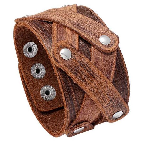 fashion ornament simple retro bracelet distressed multi layer cattle leather punk mens, Golden;silver
fashion ornament simple retro bracelet distressed multi layer cattle leather punk mens, Golden;silver
