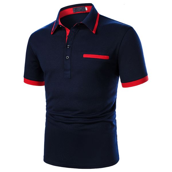 men's polos shirt short sleeve contrast color clothing summer urban business casual fashion 230510, White;black
men's polos shirt short sleeve contrast color clothing summer urban business casual fashion 230510, White;black