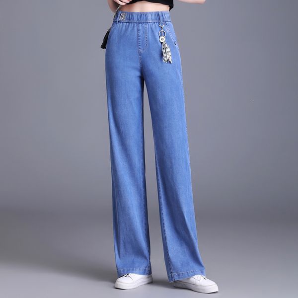 women's jeans zuzk women straight style wide leg jeans summer thin loose droop elasticity high waist denim long pants korean casual pan, Blue
women's jeans zuzk women straight style wide leg jeans summer thin loose droop elasticity high waist denim long pants korean casual pan, Blue