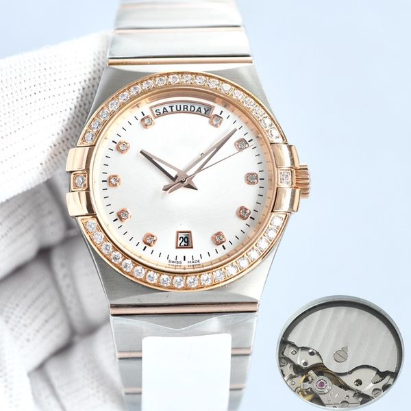watch designer watch mens watch diamond watch fashion mechanical watch 38mm automatic mechanical movement watch calendar stainless steel wat, Slivery;brown
watch designer watch mens watch diamond watch fashion mechanical watch 38mm automatic mechanical movement watch calendar stainless steel wat, Slivery;brown