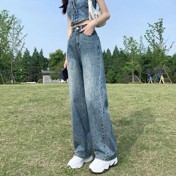 women's jeans classic streetwear high waist women's fashion slouchy jeans girls loose solid wide leg pants female casual denim tro, Blue
women's jeans classic streetwear high waist women's fashion slouchy jeans girls loose solid wide leg pants female casual denim tro, Blue