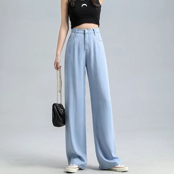 women's jeans xpqbb summer thin women's jeans comfort soft fabric baggy wide leg denim pants female streetwear high waist casual p, Blue
women's jeans xpqbb summer thin women's jeans comfort soft fabric baggy wide leg denim pants female streetwear high waist casual p, Blue