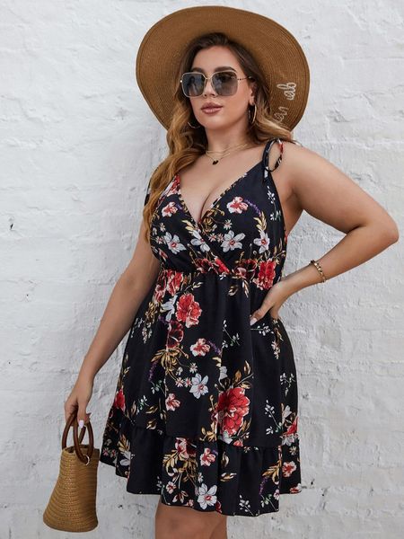 plus size dresses size elegant women summer midi dress 4xl curvy large black floral print sleeveless v neck a line casual 230509
plus size dresses size elegant women summer midi dress 4xl curvy large black floral print sleeveless v neck a line casual 230509