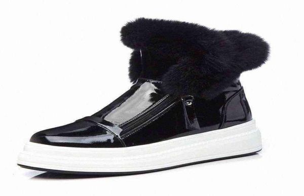 patent leather snow boots water proof winter ankle boots platform flat casual fur ankle botas mujer increasing height short boot z8628398, Black
patent leather snow boots water proof winter ankle boots platform flat casual fur ankle botas mujer increasing height short boot z8628398, Black