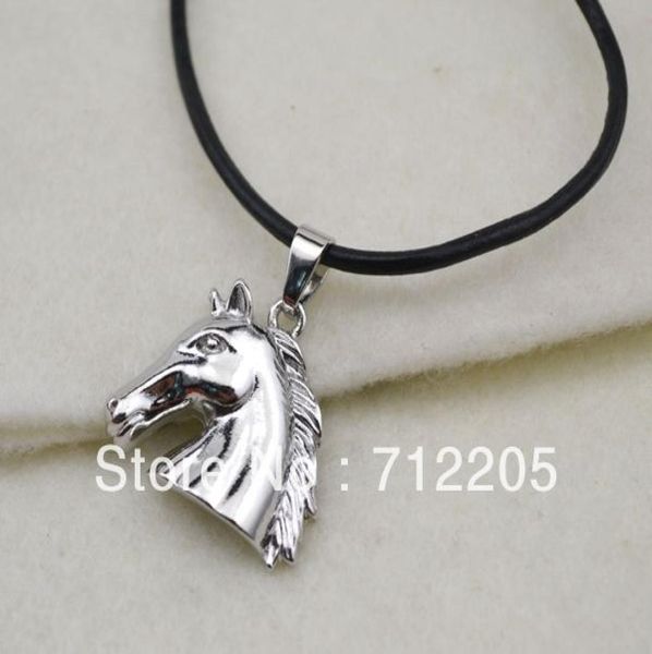 10pcs a lot fashion rhodium plated horses head pendant necklaces jewelrya10791730695, Silver
10pcs a lot fashion rhodium plated horses head pendant necklaces jewelrya10791730695, Silver