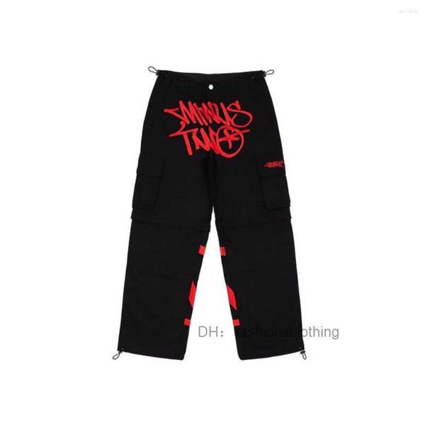 men's pants minus two cargo harajuku casual loose punk rock straight wide leg trouser streetwear y2k pant retro street trend overalls z, Black
men's pants minus two cargo harajuku casual loose punk rock straight wide leg trouser streetwear y2k pant retro street trend overalls z, Black