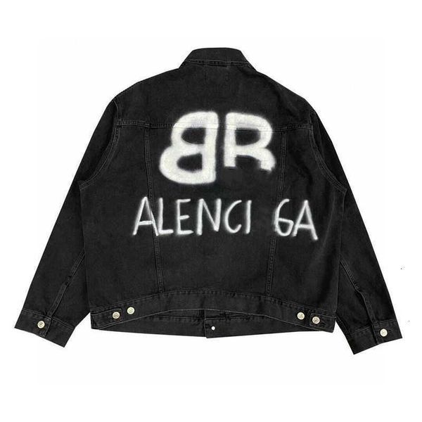 men's jackets spring and summer b home double graffiti luminous reflective washed men's women's denim jacket ppgn, Black;brown
men's jackets spring and summer b home double graffiti luminous reflective washed men's women's denim jacket ppgn, Black;brown