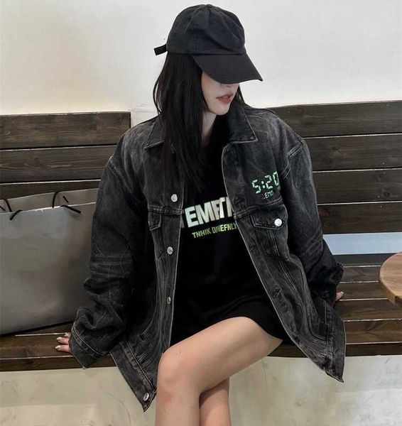 men's jackets high edition early autumn family b 5 capsule washed old digital printing and women's denim jacket 6qi2, Black;brown
men's jackets high edition early autumn family b 5 capsule washed old digital printing and women's denim jacket 6qi2, Black;brown