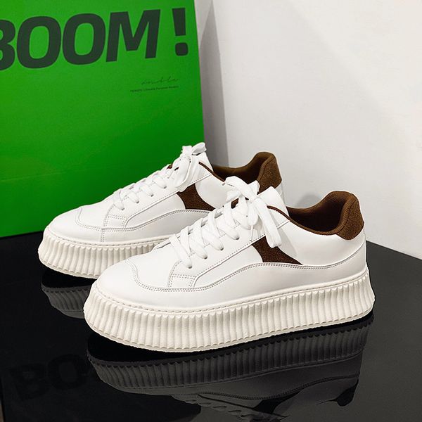 men platform casual shoes spring autumn male chunky sneakers comfortable lace up vulcanized shoes zapatillas hombre, Black
men platform casual shoes spring autumn male chunky sneakers comfortable lace up vulcanized shoes zapatillas hombre, Black