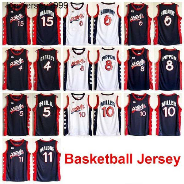 1996 us basketball jersey dream three 4 charles barkley 5 hill 10 miller 6 penny hardaway 8 scottie pippen 15 hakeem olajuwon american, Black;red
1996 us basketball jersey dream three 4 charles barkley 5 hill 10 miller 6 penny hardaway 8 scottie pippen 15 hakeem olajuwon american, Black;red