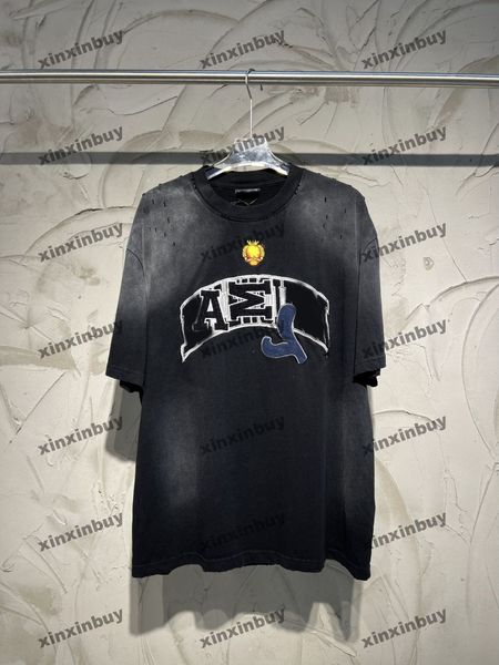 xinxinbuy men designer tee t shirt 23ss paris jacquard letter destroyed patch short sleeve cotton women apricot blue xs-xl, Black;brown
xinxinbuy men designer tee t shirt 23ss paris jacquard letter destroyed patch short sleeve cotton women apricot blue xs-xl, Black;brown