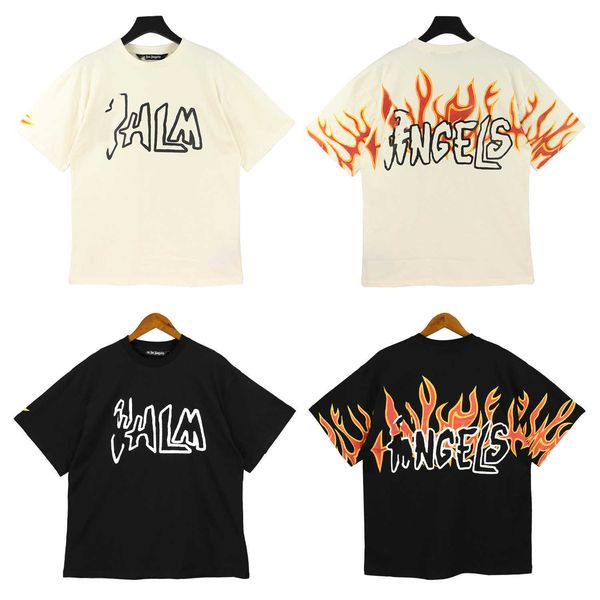 men's and women's t shirt 2023 fashion designer brand summer high spring new palm flame print round neck short sleeve, White
men's and women's t shirt 2023 fashion designer brand summer high spring new palm flame print round neck short sleeve, White