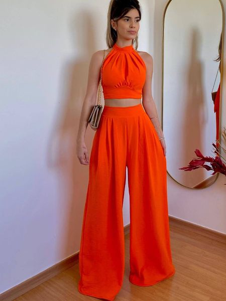 women's two piece pants summer trouser suit high waist floorlength wide leg slim backless lace up crop vest twopiece for women 230509, White
women's two piece pants summer trouser suit high waist floorlength wide leg slim backless lace up crop vest twopiece for women 230509, White