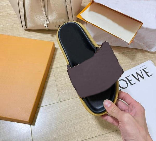 designer slipper luxurious sandles pool pillow comfort mule slides platforms sandal brands woman real leather summer shoe 35-42, Black
designer slipper luxurious sandles pool pillow comfort mule slides platforms sandal brands woman real leather summer shoe 35-42, Black