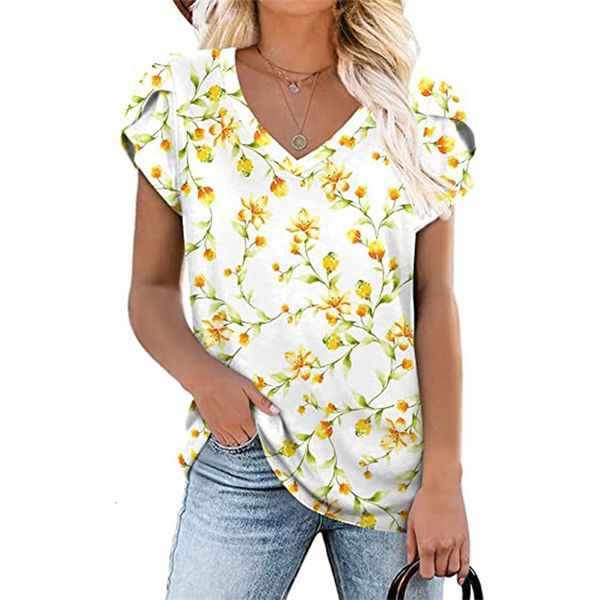 women's tshirt fashion print loose casual female summer v neck pullover short sleeve tee cotton daily comfortable 230510, White
women's tshirt fashion print loose casual female summer v neck pullover short sleeve tee cotton daily comfortable 230510, White