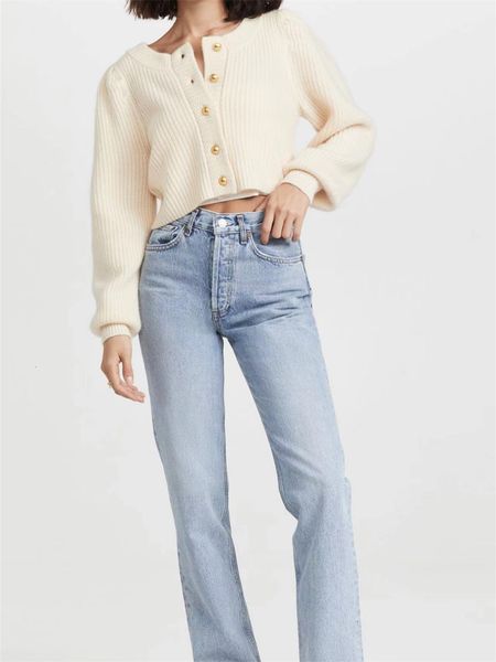 women's jeans women high waist straight blue denim pants early spring summer female all-match vintage zipper jeans with pockets 230510
women's jeans women high waist straight blue denim pants early spring summer female all-match vintage zipper jeans with pockets 230510
